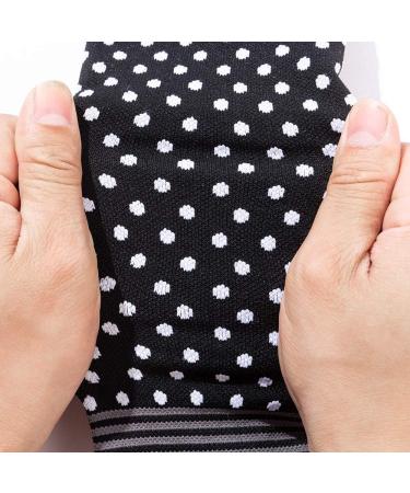 6 Pairs Compression Socks for Men & Women | Non-Slip Long Tube 20-30 mmHg | Ideal for Running, Nursing, Circulation, Recovery, Stamina Boost | Perfect for Hiking, Travel, and Flights - S-M Black & White - Buy Online on GoSupps.com