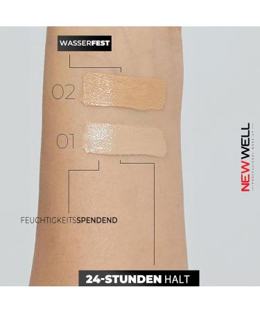 Newwell Matt Foundation 30ml - Long-Lasting Smooth Complexion High Opacity Light Texture Water-Repellent & SPF30 for Flawless Finish - International Shipping Available - Buy Online on GoSupps.com