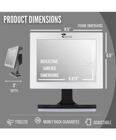 Fogless Shower Mirror with Squeegee - ToiletTree Products - Guaranteed Not to Fog | Anti-Fog Design - Buy Online on GoSupps.com