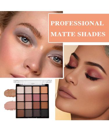 16 Colors Eyeshadow Palette Matte Nude Eye Makeup Palette Ultra-Blendable Long Lasting High Pigmented Waterproof Nudes Neutral Smooth Eye Shadow Palette for Women Natural Charming Looking #01 16 Colors 1# - Buy Online on GoSupps.com