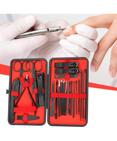 Tezklc Pedicure Set Pedicure Tools for Feet 24 Piece Nail Clippers Set Fingernail Clippers - Stainless Steel Manicure Set Compact Manicure Set for Hand Foot Family Friends - Buy Online on GoSupps.com