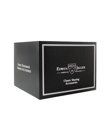 Edwin Jagger Ebony-Black Porcelain Shaving Bowl with Handle - Buy Online on GoSupps.com