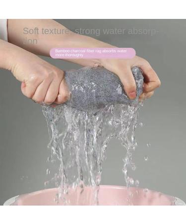 Kitchen Cleaning Bamboo Charcoal Dish Towel Household General Merchandise Daily Thickened Absorbent Disposable Lazy Cleaning Cloth - Buy Online on GoSupps.com