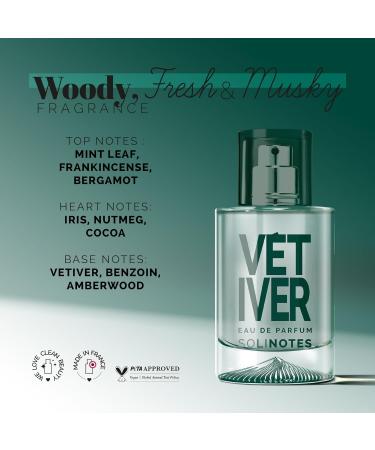 SOLINOTES Vetiver Perfume for Men - Eau De Parfum | Bold and Sensual Adventure - Made in France - Vegan - 1.7 fl.oz - Buy Online on GoSupps.com