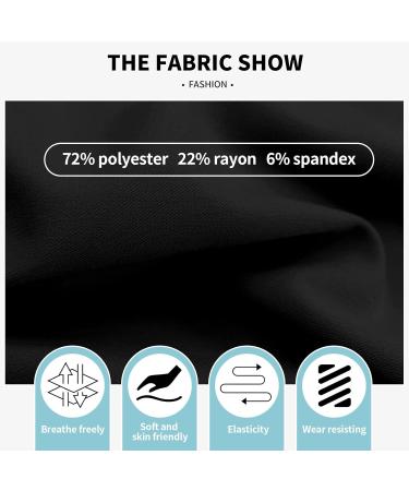 VIAOLI Men's Scrubs Set - V-Neck Top & Jogger Pant - 8 Pocket Cargo - Black L - Buy Online on GoSupps.com