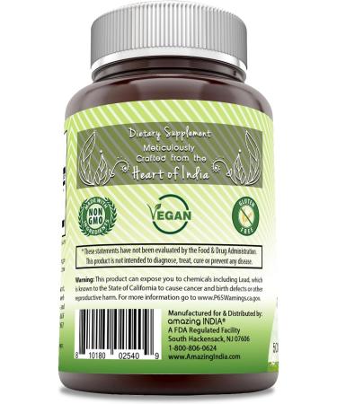 Amazing India Triphala 500mg 120 Veggie Capsules Supplement - Non-GMO, Gluten Free - Made in USA with Natural Triphala Fruit - Buy Online on GoSupps.com