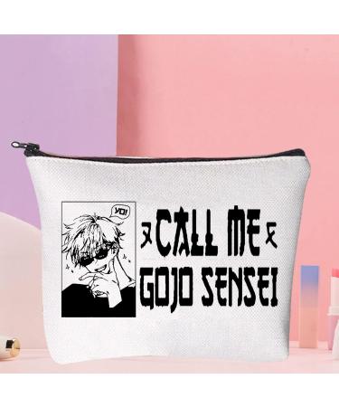 Wumpa Jujutsu Anime Cosmetic Bag for Satoru Gojo Fans | Call Me Gojo Makeup Bag with Zipper | Perfect Gift for Women & Girls - Buy Online on GoSupps.com