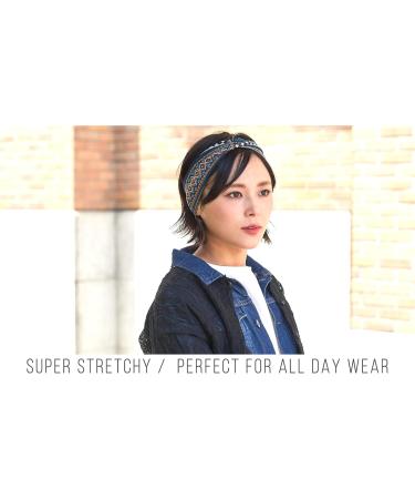 CHARM Summer Headband Turban for Women - Elastic Cotton Fitness Hairband Sporty Red Jogging Accessory - Buy Online on GoSupps.com