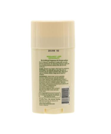 Dr. Natural Bergamot Lime Deodorant Stick 3-Pack - Aluminum-Free, Sulfate & Paraben Free, 24-Hour Odor Protection for Women and Men - Cruelty-Free Formula - Buy Online on GoSupps.com
