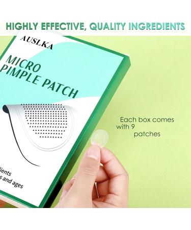 AUSLKA Blemish Patch Hydrocolloid Blemishes Patch Dots for Face Zit Patches Zit Stickers (9 Patches) 9 count (Pack of 1) - Buy Online on GoSupps.com