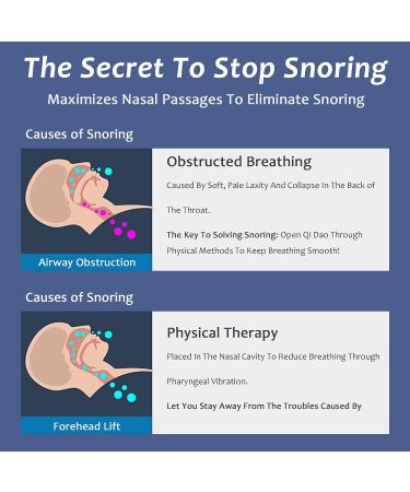 Smart Throat Anti-Snoring Device | Adjustable Snoring Stopper Aid with Double Eddy Current Fan | Improved Nighttime Sleeping | White - Buy Online on GoSupps.com