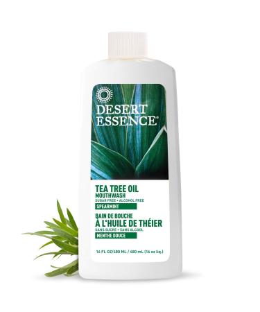 Desert Essence - Tea Tree Oil Mouthwash - Sweet Mint - 473 mL - Set of 2