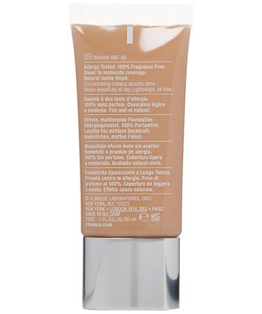 Clinique Stay Matte Oil-Free Makeup No. 09 Neutral - 1oz - Buy Online on GoSupps.com