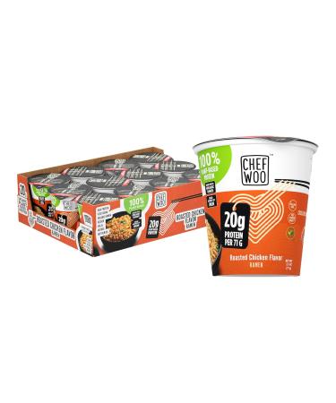 Chef Woo High Protein Ramen - Vegan Chicken Flavor | 20g Protein | Halal & Kosher | Instant Noodles | 12-Pack - Buy Online on GoSupps.com