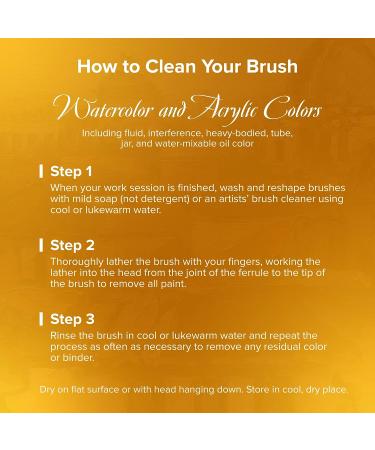 Silver Brush Limited 2007S Golden Natural Script Liner Brush - Size 4, Short Handle - Ideal for Watercolor, Oil, and Acrylic - Buy Online on GoSupps.com