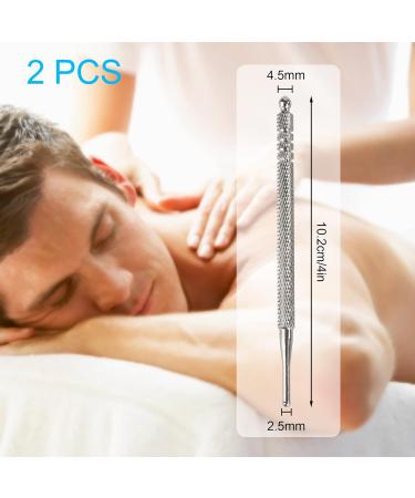 Acupressure Pen Set - Stainless Steel Meridian Rods & Balls | 2-Piece Acupuncture Sticks for Effective Acupressure - Buy Online on GoSupps.com