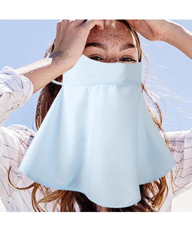 Fangz Sun Face Shield | UV Protection & Cooling Facial Cover | Breathable Summer Face Protection with Ear Loops - Blue - Buy Online on GoSupps.com