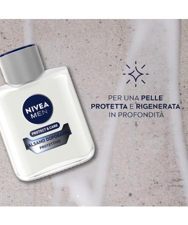 Nivea Men Protect & Care After Shave Balsam - Aloe Vera Vitamin E & Pro Vitamin B5 - 3 x 100ml | Moisturizing Balsam for Men - International Shipping Available - Buy Online on GoSupps.com