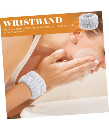 BESTYASH 2pi ces Bracelet de Lavage du Visage Lot de Bracelet Souple pour Spa Serviettes Absorbantes pour Fille lastique pour Yoga et Nettoyage Gris - Buy Online on GoSupps.com