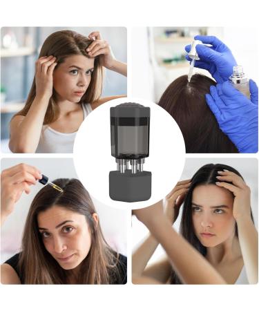 Scalp Application Comb - Hair Oil Applicator Hair Oiling Applicator Bottle | Portable Hair Growth serrum Applicator with Top-Mounted Refill Hair Root treeatment Applicator Comb for Hair Growth 1x2 Gray - Buy Online on GoSupps.com