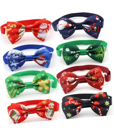 Amosfun 8-Pack Christmas Puppy Costume Accessories | Holiday Dog Collars & Decorations - Buy Online on GoSupps.com