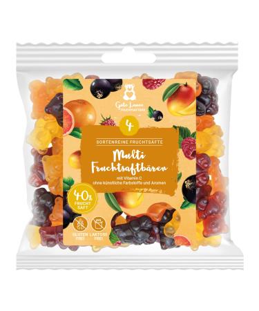 naschlabor naschlabor Good Mood Fruit Bear | Multi | 40% Pure Fruit Juice | No Artificial Colors or Flavor Enhancers | Gluten Free and Lactose Free