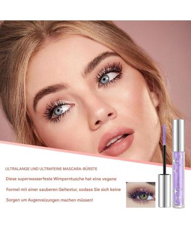  FVPKYUR Set of 2 glitter mascaras (5g each) - Liquid glitter mascara - Glossy mascara - Glossy mascara - Glossy mascara - Eyeshadow - Eyelash extension mascara - Buy Online on GoSupps.com
