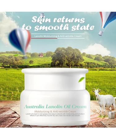 Pure Lanolin Face Cream Moisturiser Strong Moisturiser & Anti Wrinkle Face Cream For Women & Men Reduce Redness & Dryness For Body & Hands Non-Greasy For Sensitive & Very Dry Skin - Buy Online on GoSupps.com