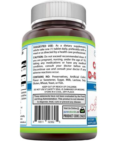 Pure Naturals Calcium D-Glucarate 500mg (120 Tablets) - Supports Liver & Kidney Detoxification - Buy Online on GoSupps.com