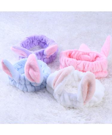 Beaupretty Bunny Ears Headband for Girls & Women - Dark Pink Makeup Hairband & Headdress - Buy Online on GoSupps.com