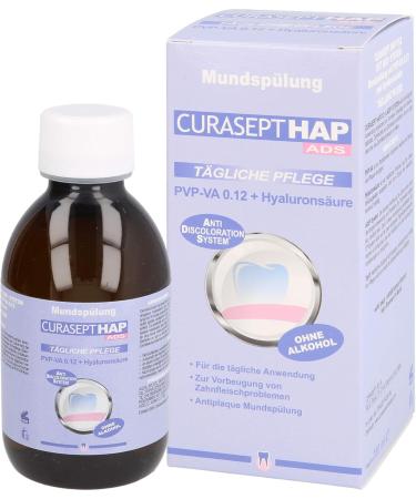 CURASEPT HAP012 PVP-VA 0.12% + Hyaluron Mouthwash 200 ml - International Shipping Available | Best Oral Care Solution - Buy Online on GoSupps.com