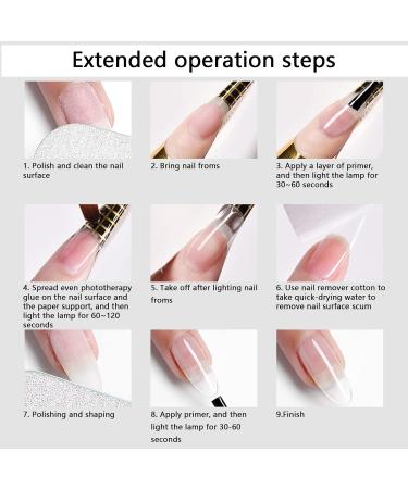 Lofuanna Builder Gel Bottle Set 56G - LED/UV Gel for Nail Art | 100 Templates & Nail Brush | Perfect for Gel & Artificial Nails - Buy Online on GoSupps.com