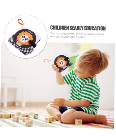 Ibasenice 5-Soft Fabric Book - Early Education Toys for Babies | Black & White Baby Books | Peach Skin Cloth Toys - Buy Online on GoSupps.com