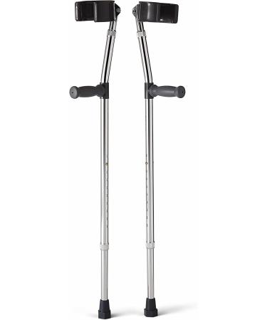 Medline Aluminum Forearm Crutches - Adult (Pack of 2) - Buy Online on GoSupps.com