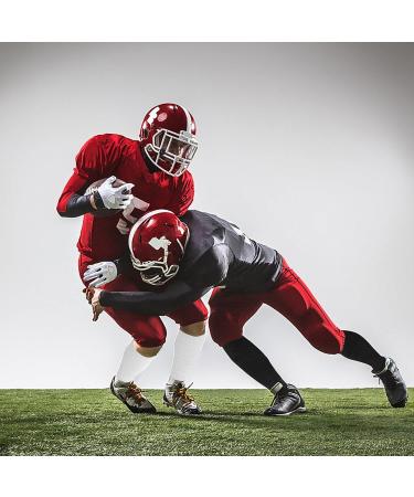 2 Pairs Football Leg Sleeves for Adults & Youth - Calf Support for Men - BLA+WHI Size Small - Buy Online on GoSupps.com
