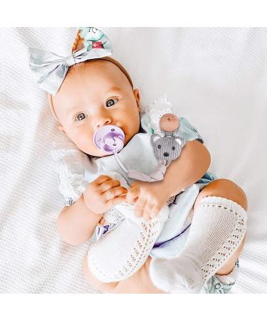 Paperkiddo 3PC Pacifier Chain Set - Nickel-Free Clips 22cm Bauhmwoll Musselin Triangular Bib Sucker for Boys & Girls (Bear Rabbit Moon) - Buy Online on GoSupps.com