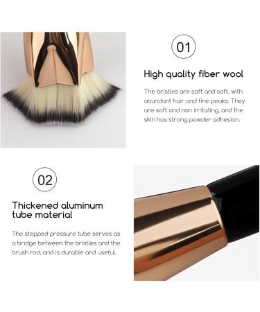 Teksome Foundation Brush Contour Soft Makeup Brush Pentagram Shaped Women Cosmetics Buffing Blending Brush with Ergonomic Handle for Business Trip Dating - Buy Online on GoSupps.com