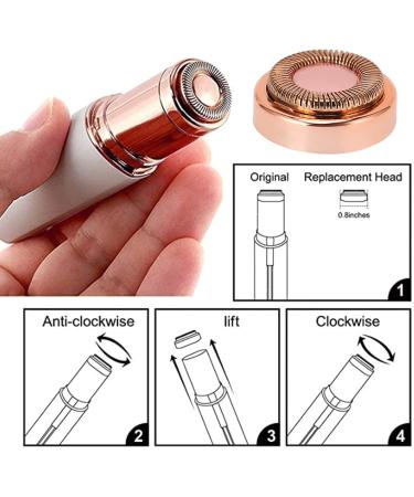 Fdit Women Hair Remover Replacement Head Smooth Touch Electric Body Facial Hair for All Skin Types - Buy Online on GoSupps.com