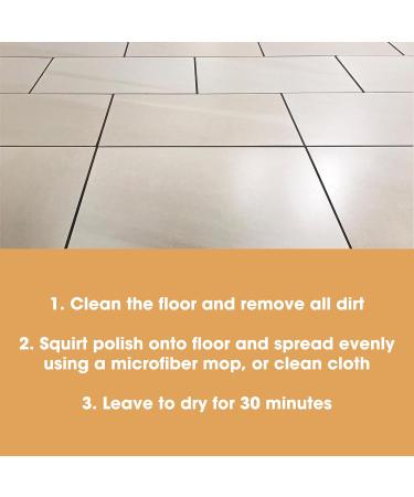 Furniture Clinic Stone & Tile Floor Polish | Quick-Drying Shine for Porcelain & Ceramic | 17oz - Revitalize & Protect Your Floors - Buy Online on GoSupps.com
