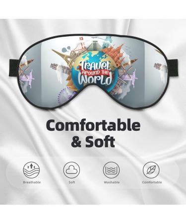 Adjustable Double-Sided Travel Sleep Mask | Soft Eye Covers for Perfect Shading & Reduced Eye Edema - Shop Worldwide - Buy Online on GoSupps.com