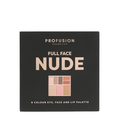 PROFUSION COSMETICS FULL FACE PALETTE NUDE | 8 SHADE EYE FACE AND LIP PALETTE - Buy Online on GoSupps.com