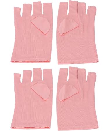 Stretchy UV Gloves Hand Protection Reusable Professional Nail Lamp Fingerless UV Gloves for Nail Art Skincare - Buy Online on GoSupps.com