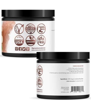 Organic Raw Shea Butter for Skin Care - Unrefined Virgin Body Butter for Stretch Marks and Scars - Buy Online on GoSupps.com