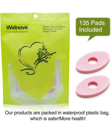Welnove 135Pcs Oval Corn Cushion Pads - Adhesive Corn Protectors for Corn Removal and Callus Relief - Feet Soreness Treatment - Buy Online on GoSupps.com