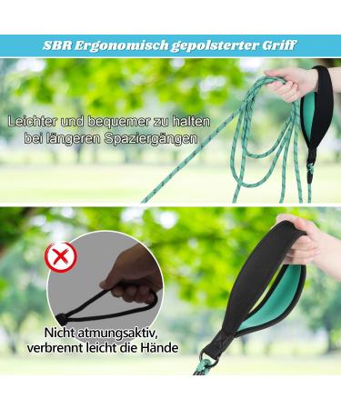 Shop Aystkniet Bungee Drag Line for Dogs - 3m to 30m Shock-Absorbing Leash with Padded Handle & Lockable Hook | Ideal for Medium & Large Dogs - Buy Online on GoSupps.com
