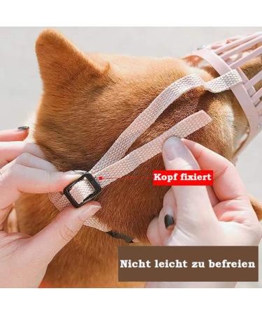 Adjustable Dog Muzzle for Small & Medium Dogs - Prevent Biting Chewing & Barking - Breathable Safety 2XL - Buy Online on GoSupps.com