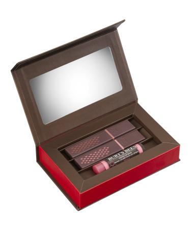 Burt's Bees Lip Color Trio Gift Set - Blush Basin & Suede Splash Lipsticks, Hibiscus Tinted Lip Balm - 3 Piece Set - Buy Online on GoSupps.com