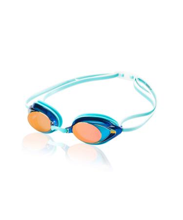 Speedo Women's Swim Goggles Mirrored Vanquisher 2.0 Aqua