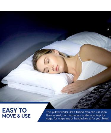CUQOO Cooling Gel Body Pad Pillow Mat - Enhance Sleep Quality with Cool Sheets and Pillows - Night Sweat Relief - 2pk Cooling Pillow White - Buy Online on GoSupps.com
