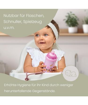 Buy Boby's Cup Catcher Baby 2 Pack | BPA-Free Stroller Toy Chain & Stretchy Cup Holder Strap | Sage/Dark Gray | Perfect Baby Accessories for Cups & Pacifiers - Buy Online on GoSupps.com
